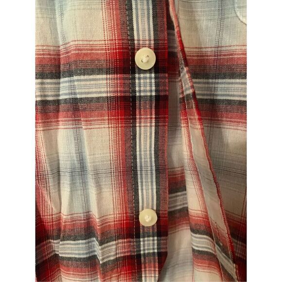 Original Penguin Stretch Checked Shirt - Veiled Rose NEW - Picture 5 of 9